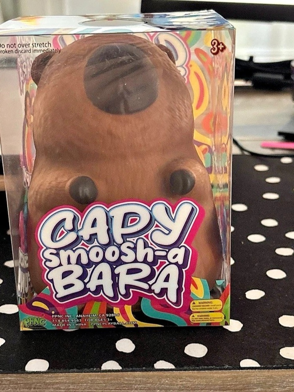 PPNC Capy Smoosh-a Bara Brown Plush Toy NWT